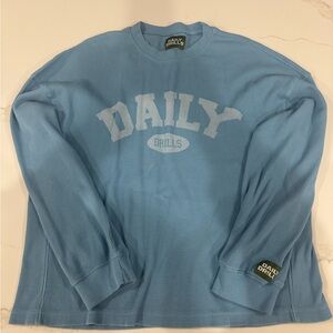 Daily Drills Light Blue oversized thermal
